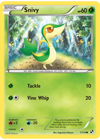 Snivy (League Crosshatch May 2011) #1 — Black & White