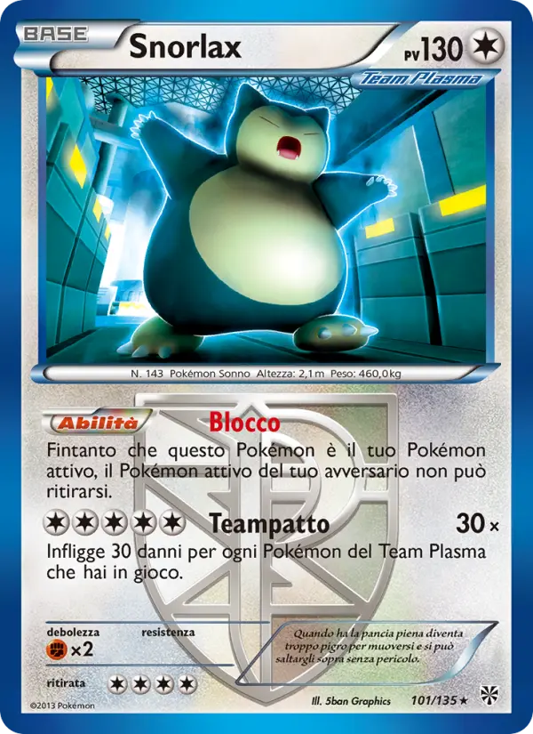 Snorlax #101 — Uragano Plasma