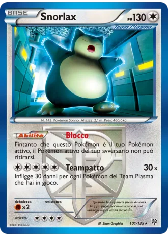 Snorlax #101 — Uragano Plasma