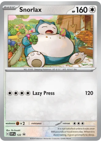 Snorlax #122 — Scarlet & Violet Promos