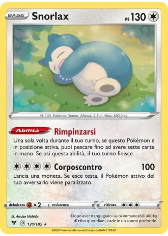 Snorlax #131 — Voltaggio Sfolgorante