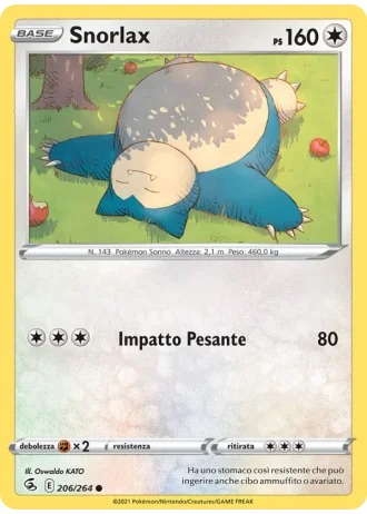 Snorlax #206 — Colpo Fusione