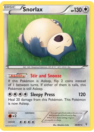 Snorlax #58/83 — Generazioni