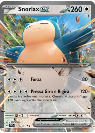 Snorlax ex #076 — Evoluzioni Prismatiche