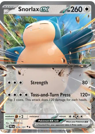 Snorlax ex #076/131 — Prismatic Evolutions