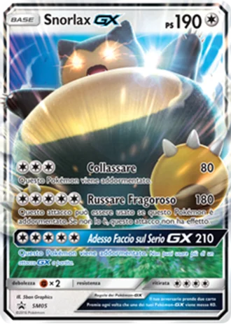 Snorlax GX SM05 — Sole e Luna Promos