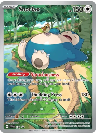 Snorlax (Pokémon Center Stamp) #051 — Scarlet & Violet Promos