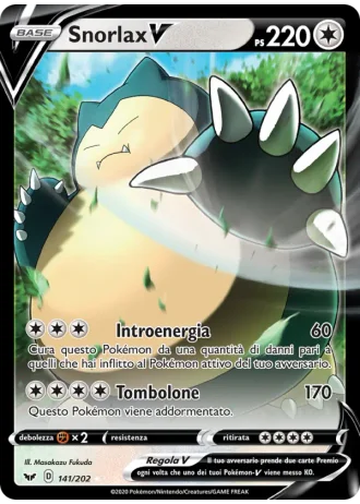 Snorlax V #141/202 — Spada e Scudo