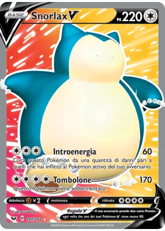 Snorlax V #197/202 — Spada e Scudo