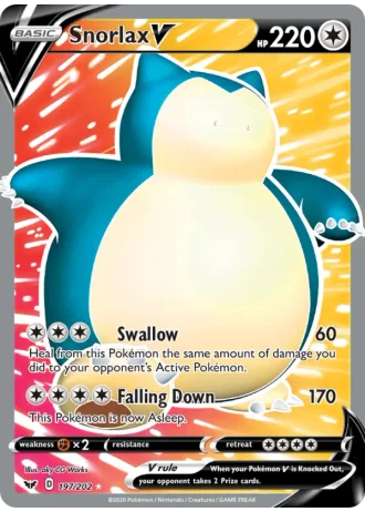 Snorlax V #197 — Sword & Shield