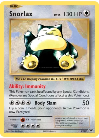 Snorlax XY179 — XY Promos