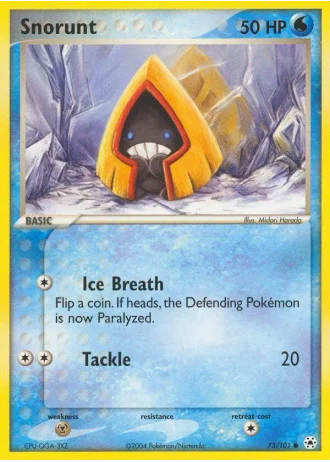 Snorunt #73/101 — EX Leggende Nascoste