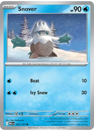 Snover #035/132 — Mega Evolution