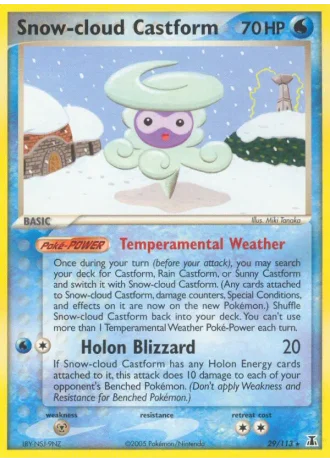 Snow-cloud Castform #29 — Delta Species