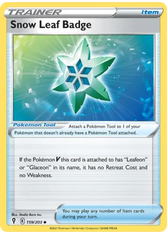 Snow Leaf Badge #159/203 — Evolving Skies