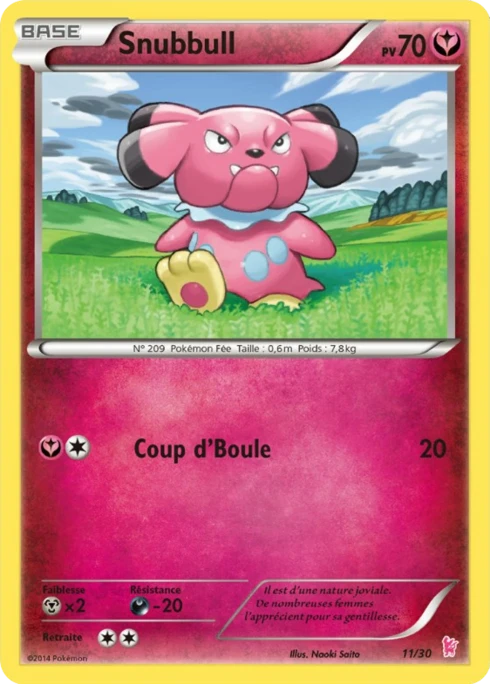 Snubbull #11 — XY Kit du dresseur (Nymphali)