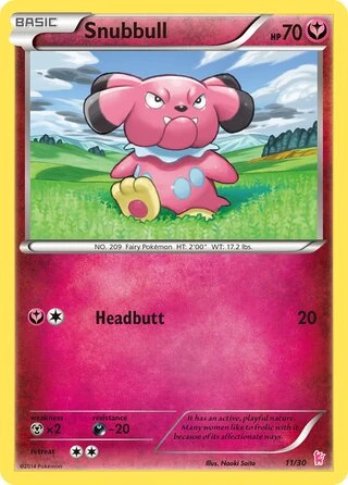 Snubbull #11 — XY trainer Kit (Sylveon)