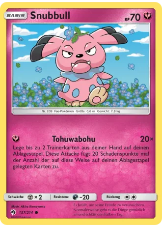 Snubbull #137/214 — Echo des Donners