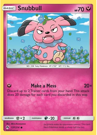 Snubbull #137/214 — Lost Thunder