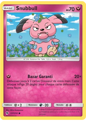 Snubbull #137/214 — Tonnerre Perdu