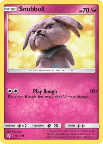 Snubbull #15/18 — Detective Pikachu