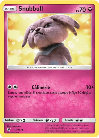 Snubbull #15/18 — Détective Pikachu