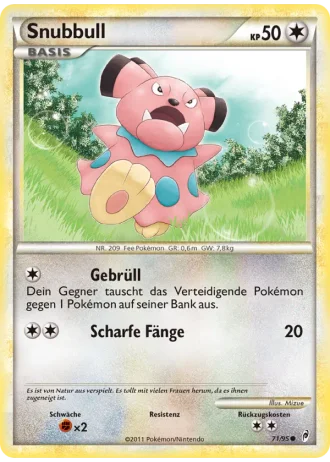 Snubbull #71/95 — Ruf der Legenden