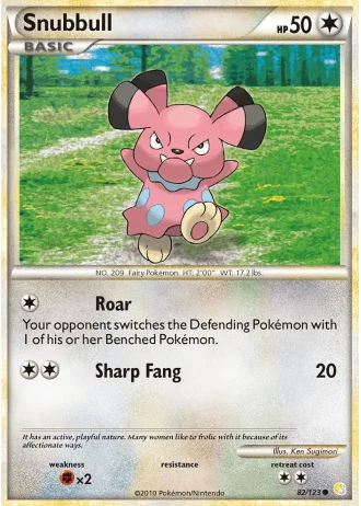 Snubbull #82/123 — HeartGold SoulSilver