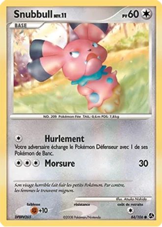 Snubbull #84/106 — Duels au Sommets