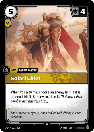 Solari Chief #225/298 — Origins