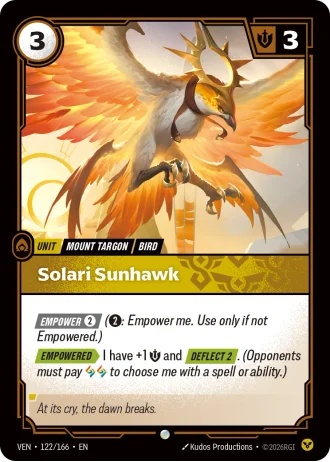 Solari Sunhawk #122/166 — Vendetta
