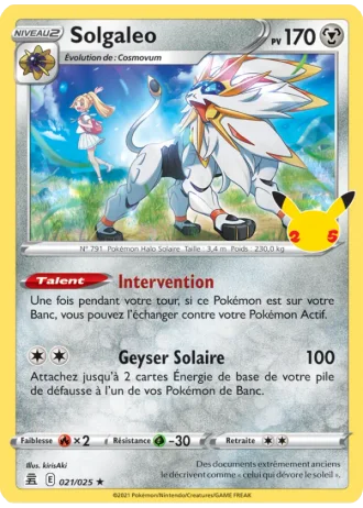 Solgaleo #21/25 — Célébrations