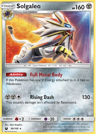 Solgaleo #99/168 — Celestial Storm