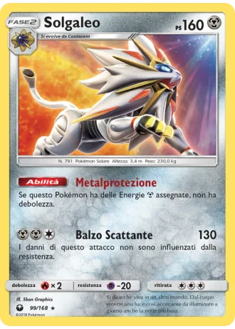 Solgaleo #99/168 — Tempesta Astrale