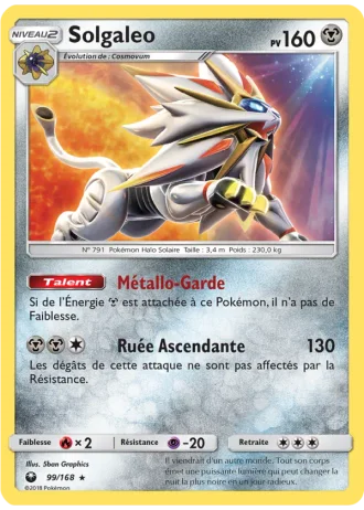 Solgaleo #99/168 — Tempête Céleste