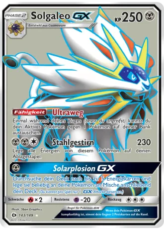 Solgaleo GX #143 — Sonne & Mond