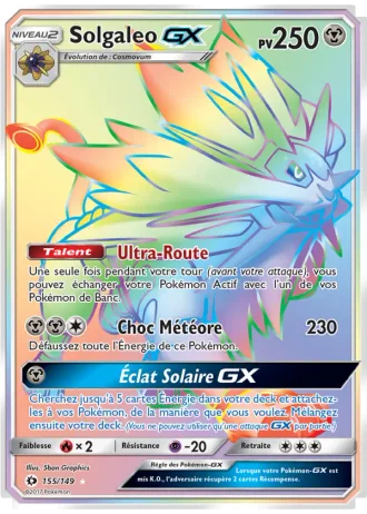 Solgaleo GX #155 — Soleil et Lune
