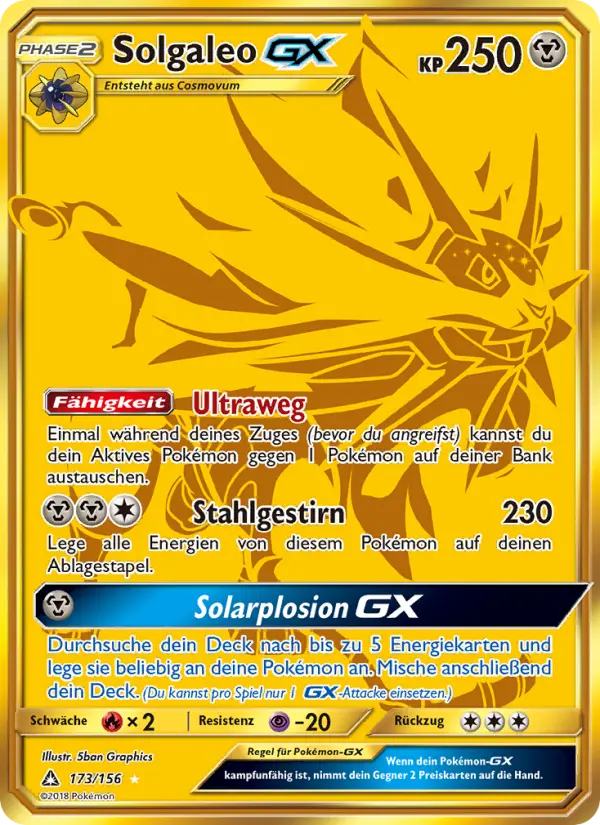 Solgaleo GX #173 — Ultra-Prisma