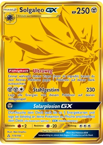 Solgaleo GX #173 — Ultra-Prisma