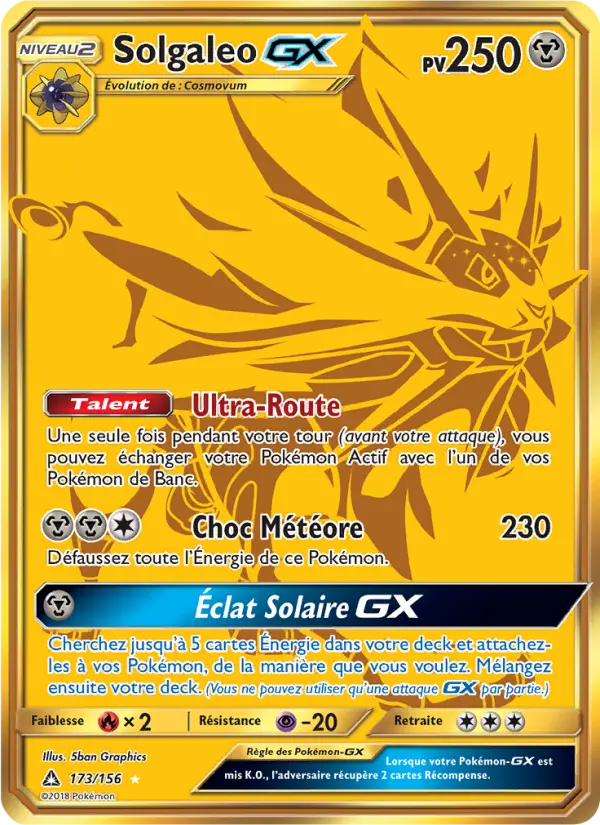 Solgaleo GX #173 — Ultra-Prisme