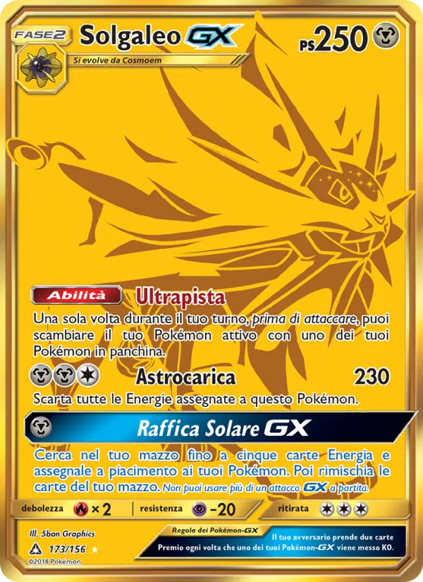Solgaleo GX #173 — Ultraprisma