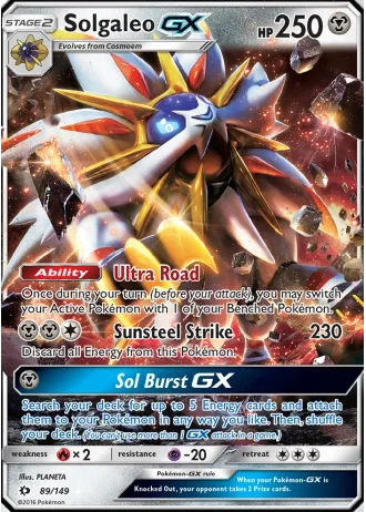 Solgaleo GX #89 — Sun & Moon