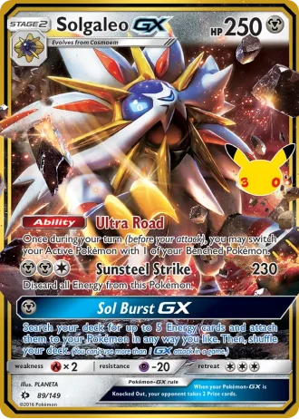 Solgaleo GX #89/149 — Collezione Classica (30° Anniversario)