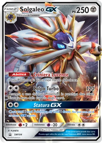 Solgaleo GX SM104 — Sole e Luna Promos