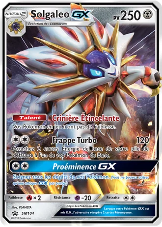 Solgaleo GX SM104 — Soleil & Lune Promos