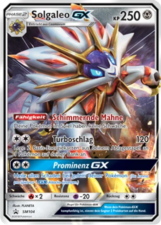 Solgaleo GX SM104 — Sonne & Mond Promos