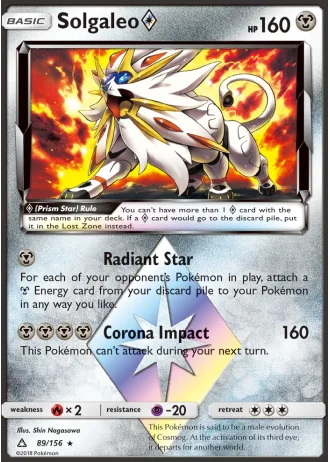 Solgaleo Prism Star #89 — Ultra Prism