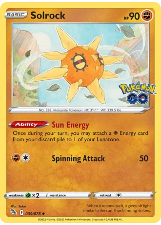 Solrock #039/78 — Pokémon GO
