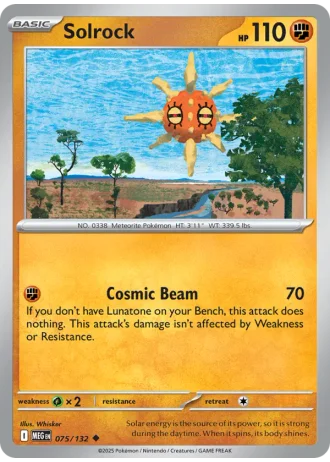 Solrock #075/132 — Mega Evolution