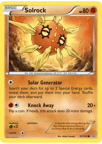 Solrock #83/160 — Primal Clash